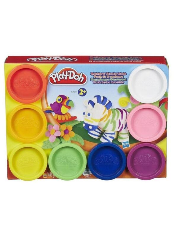 Play-Doh Rainbow Starter Pack, 8 Pieces, Multicolour