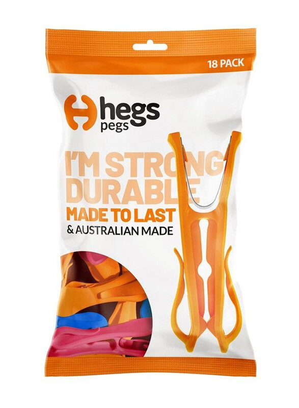

Hegs Cloth & Laundry Hanging Clips, 18-Piece, Multicolour
