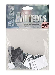 Darice Square Shaped Craft Mirror, 25 Piece, Clear