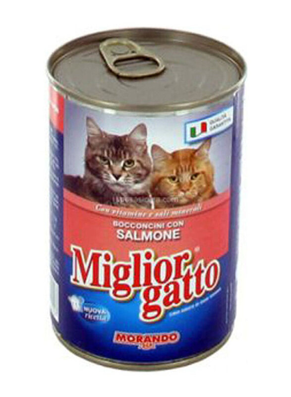 

Miglior Gatto Can Wet Cat Food with Salmone, 400g