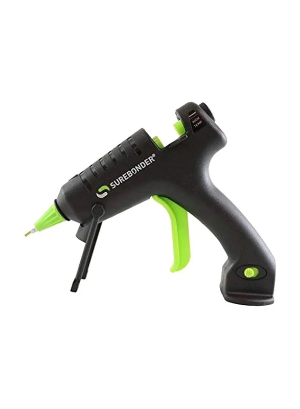 Surebonder High Temperature Detail Hot Glue Gun, 20W, Black/Green