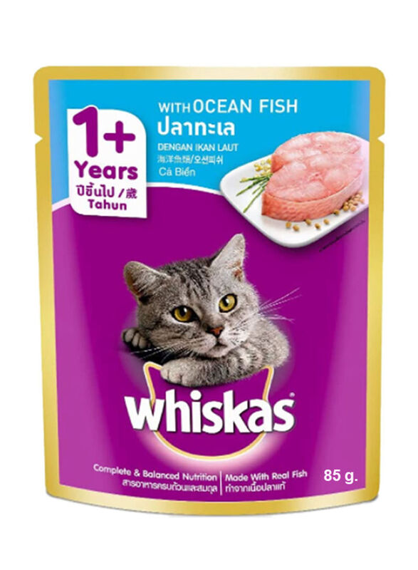 Whiskas Ocean Fish Cat Wet Food Pouch, 85g