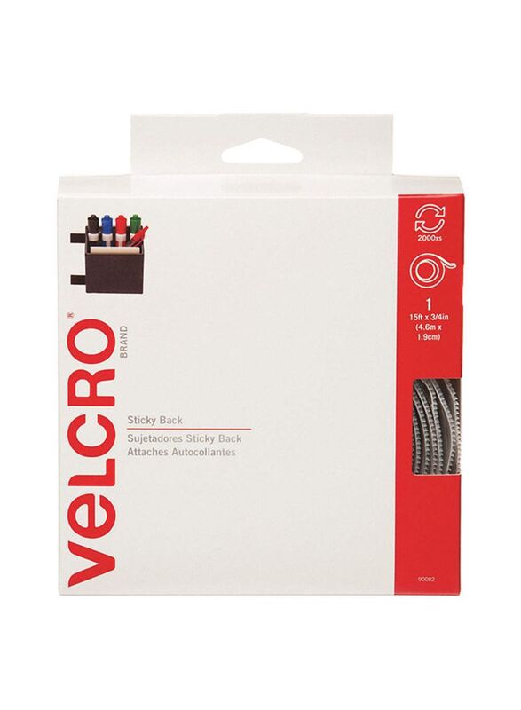Velcro 3/4-Inch Sticky Back Hook And Loop Fastener Tape, White