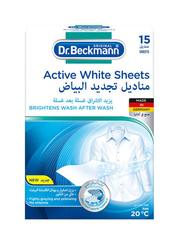 Dr. Beckmann Active White Sheets, 15 Sheets