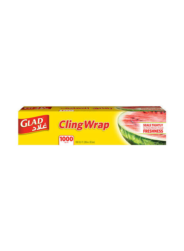 Glad Plastic Loop Cling Wrap, 1,000 sq. ft.