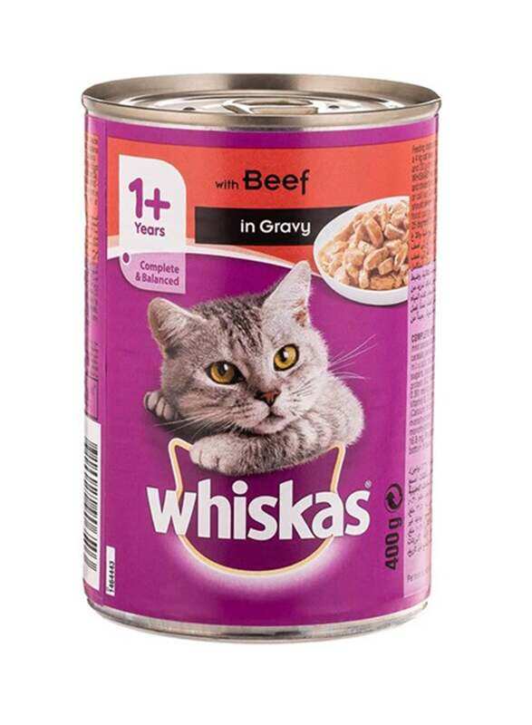 

Whiskas Beef In Gravy Wet Cat Food, 400g