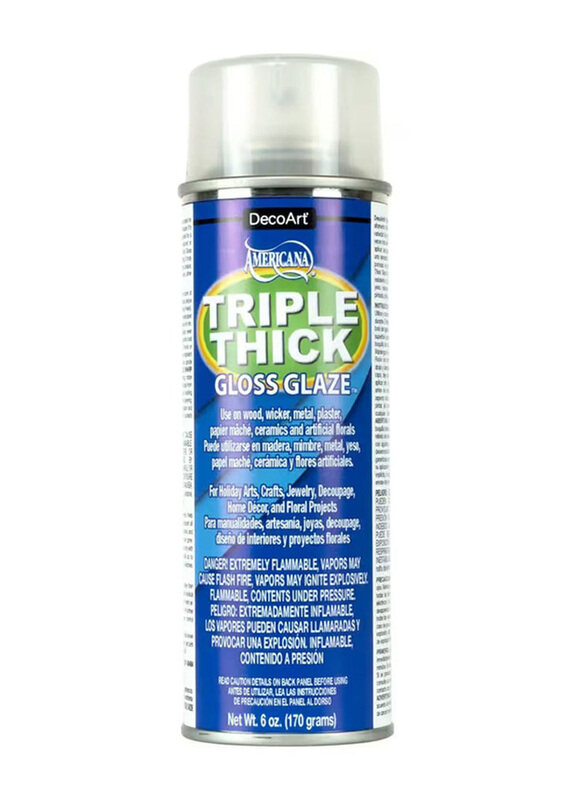 

DecoArt Triple Thick Gloss Glaze Spray, 170g, Clear