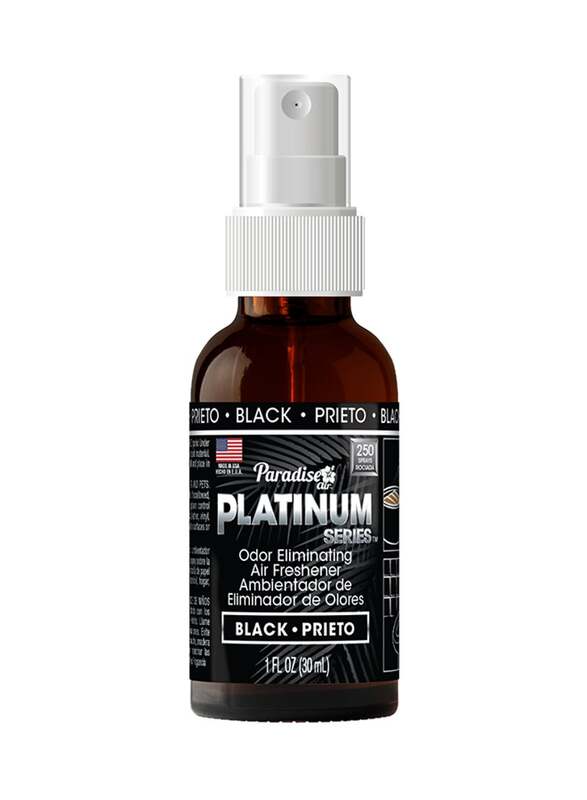 Paradise Air 30ml Black Platinum Series Odor Eliminating Air Freshener Spray
