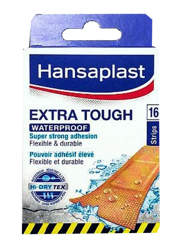 

Hansaplast Extra Tough Waterproof Plaster, 16 Strips