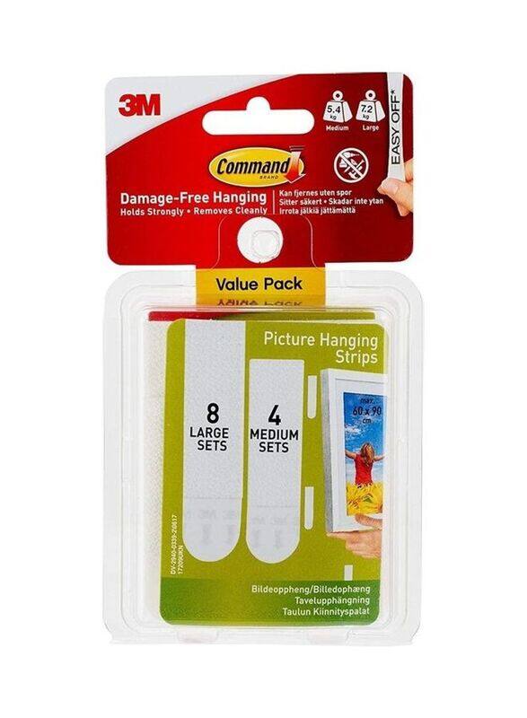 

Command Picture Hanging Strips, 12 Pair, White