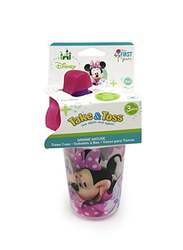 The First Years Disney Take And Toss Sippy Cup, 296ml, Pink/Purple/Black