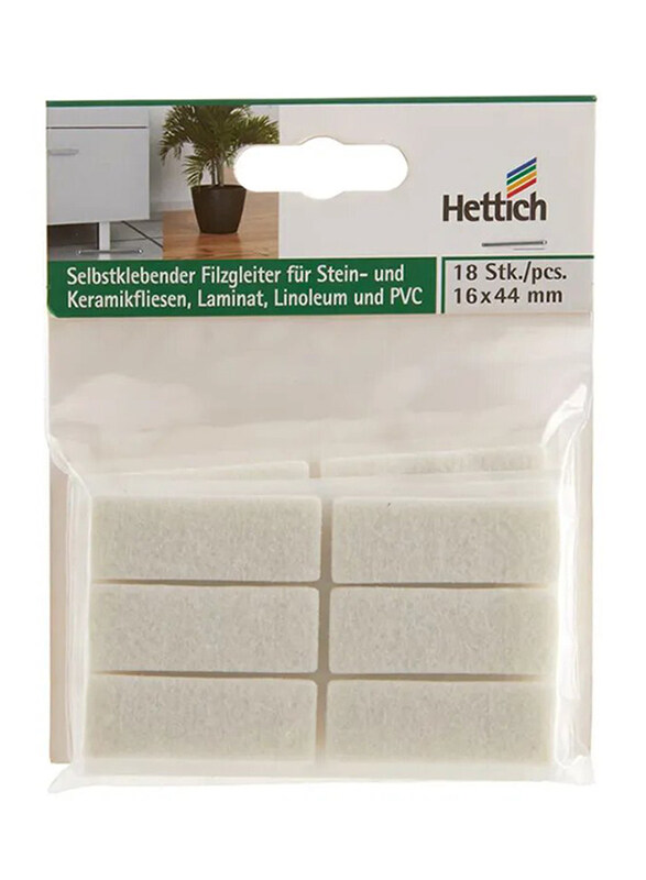 

Hettich 18 x 44mm Felt Glide, ACE1239878, White