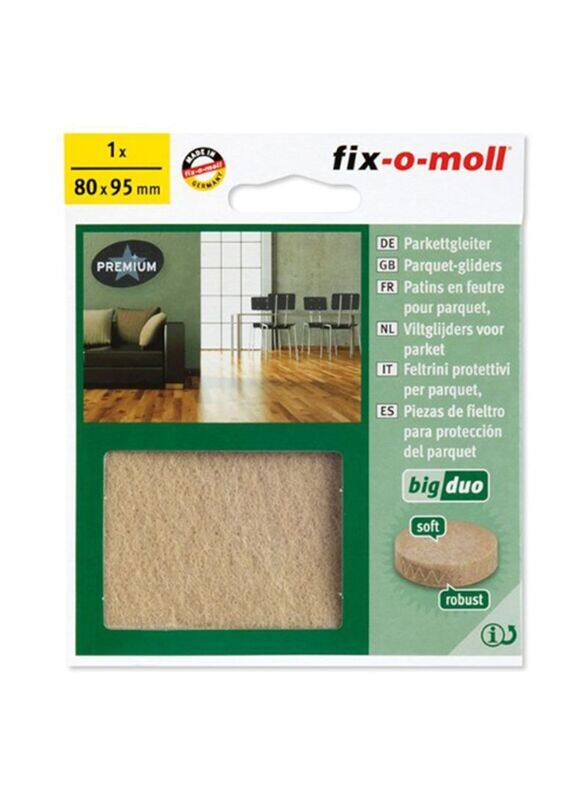 

Fix-O-Moll 80x95mm Big Duo Parkett Gleiter, 7068001 NAT, Brown