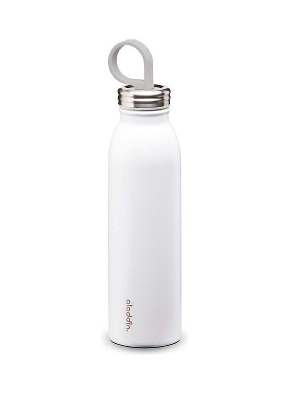 Aladdin 550ml Chilled Thermavac Stainless Steel Water Bottle, White
