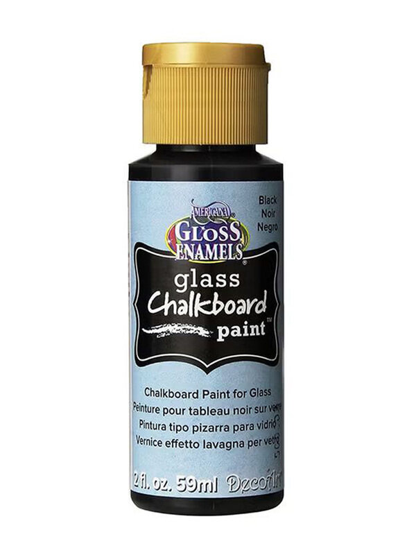 

Deco Art Americana Gloss Enamels Glass Chalk Board Paint, Black