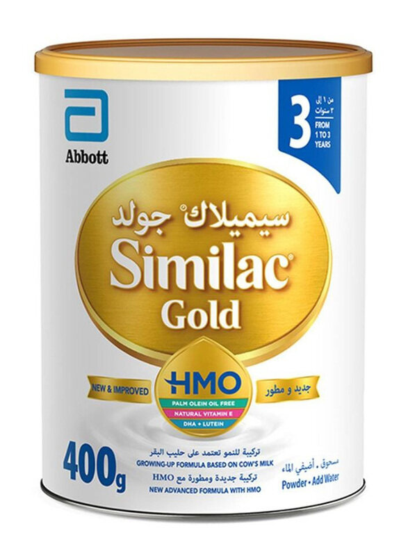 

Similac Gold 3 With Hmo Growing Up Formula Milk, 400g