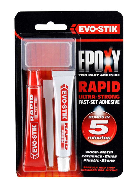 

Evo-stik 15ml Epoxy Two Part Adhesive Rapid Ultra Strong, White