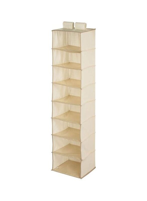 Honey Can Do 8 Compartment Hanging Shoe Organizer, 31.75cm, Beige