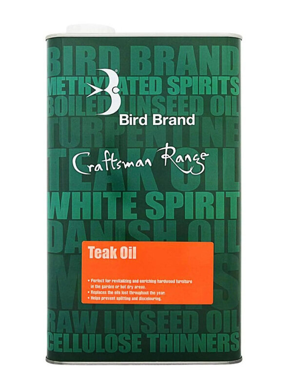 

Bird Brand Craftsman Range Teak Oil, 1L, Clear