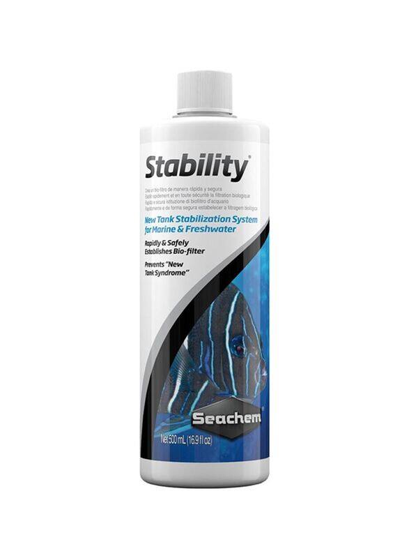 

Seachem Stability New Tank Stabilization System for Aquatics, 500ml, White