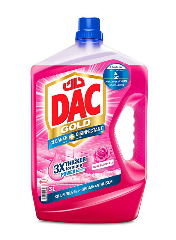 

DAC Gold Multi-Purpose Disinfectant & Liquid Cleaner with 3X Thicker Formula Rose Gold, 3 Liters