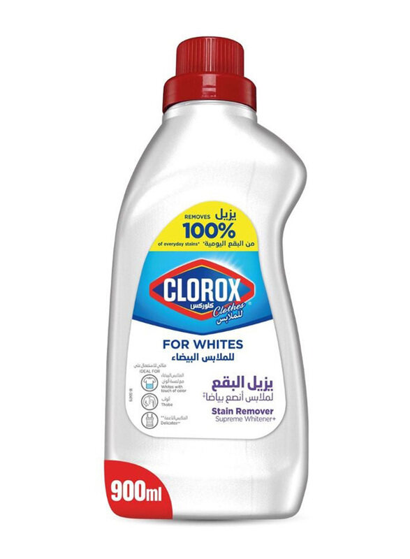 

Clorox Liquid Stain Remover and Color Booster for White Clothes, 900ml