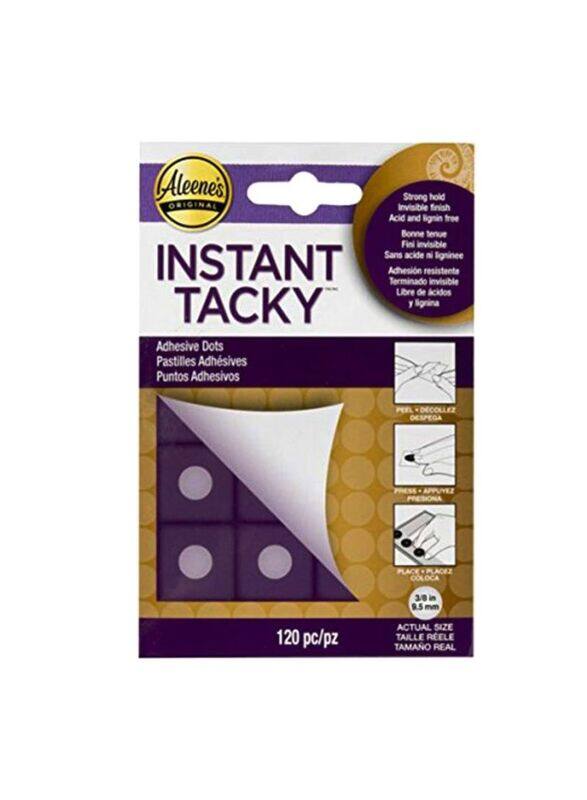 Aleene's Instant Tacky Adhesive Dots, 120 Piece, Purple