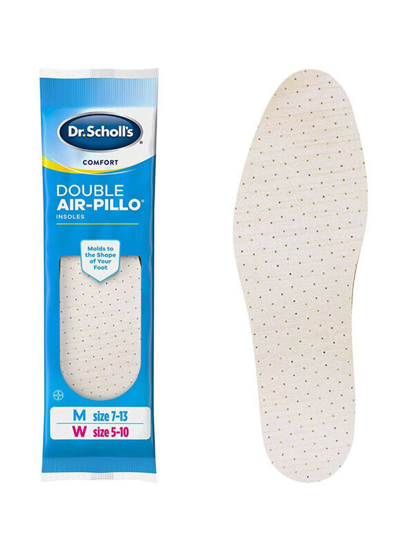 

Dr. Scholl's Double Air-Pillo Insoles Cushioning Molds, One Size