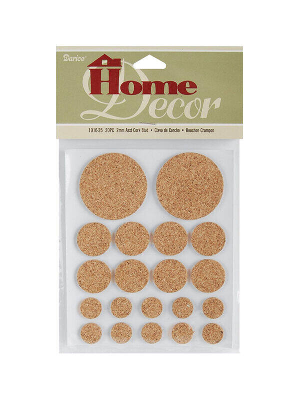 

Darice Cork Stud Set, Craft Kits, 20 Pieces