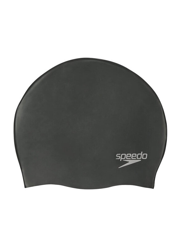 

Speedo One Size Plain Moulded Silicone Cap, Black