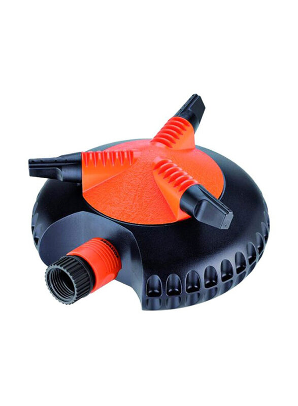 

Claber 3-Way Idrojet Sprinkler, 12 Meter, Black/Orange