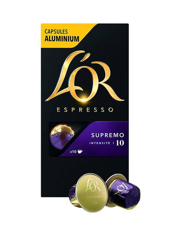 

LOR Espresso Supremo Coffee Capsules, 10 Capsules x 52g