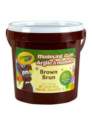 Crayola Modelling Clay Bucket, 57-1307, Brown