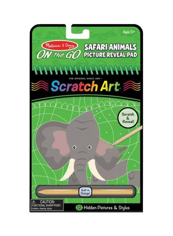 

Melissa & Doug On The Go Safari Animals Picture Pad, 9419, 12-Pieces, Ages 5+