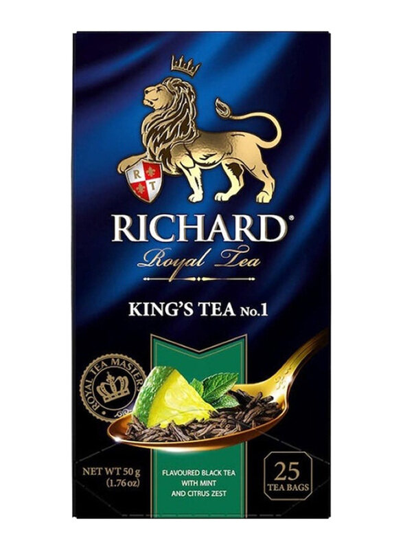 

Richard Kings Black Tea with Mint & Citrus Zest, 25 Tea Bags