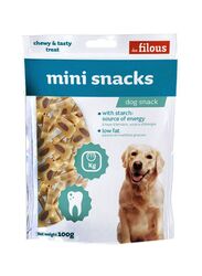 Les filous Mini Snacks Dry Food for Dogs, Beige/Brown, 100g