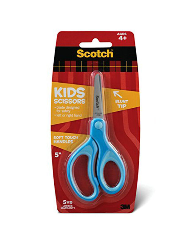 Scotch Blunt Tip Kids Scissors, Blue/Silver