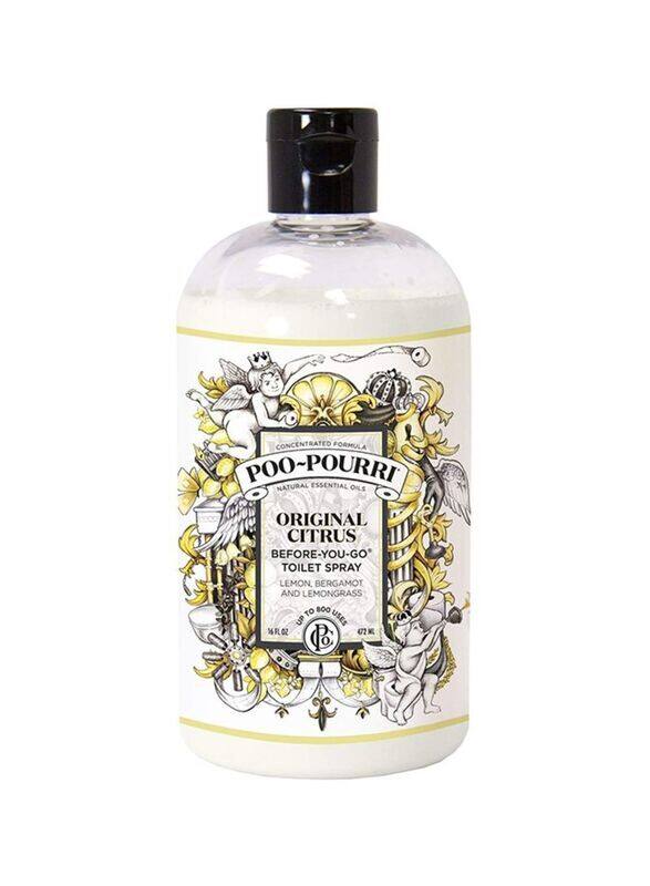 Poo-Pourri Before-You-Go Toilet Spray, 16oz, White