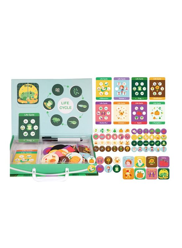 Ucmd 88-Piece Life Cycle Suitcase Box Series Puzzle Set