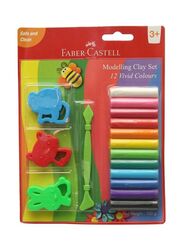 Faber-Castell Modelling Clay, 12 Pieces, Multicolour