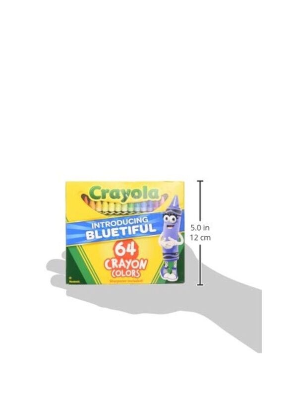 Crayola 64-Piece Colour Crayon, Multicolour