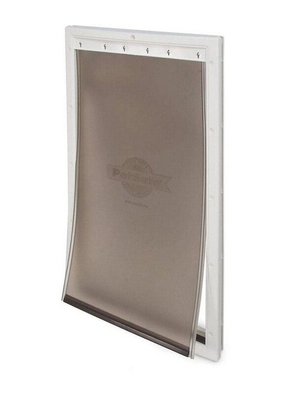 

Petsafe Extra Large Aluminium Pet Door, White/Grey