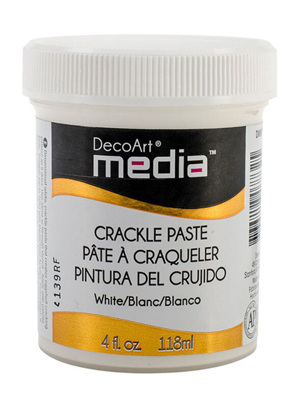 

Deco Art Media Crackle Glaze Acrylic Paint, 4 Ounce, White