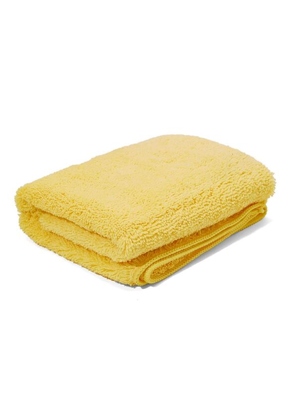 Auto Plus High Density Microfiber Towel, Yellow