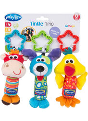 Playgro 3-Piece Tinkle Trio Pram Toy, Multicolour