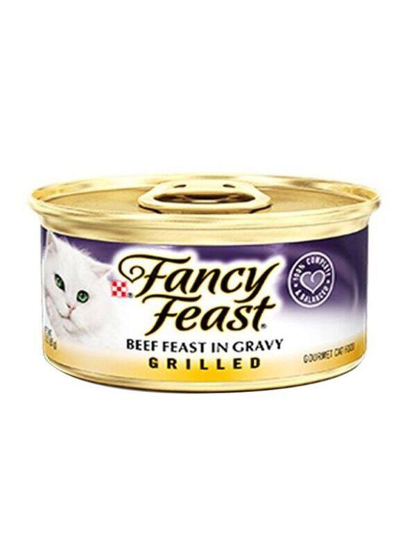 

Purina Fancy Feast Feast Beef In Gravy Grilled Cat Wet Food, 85g