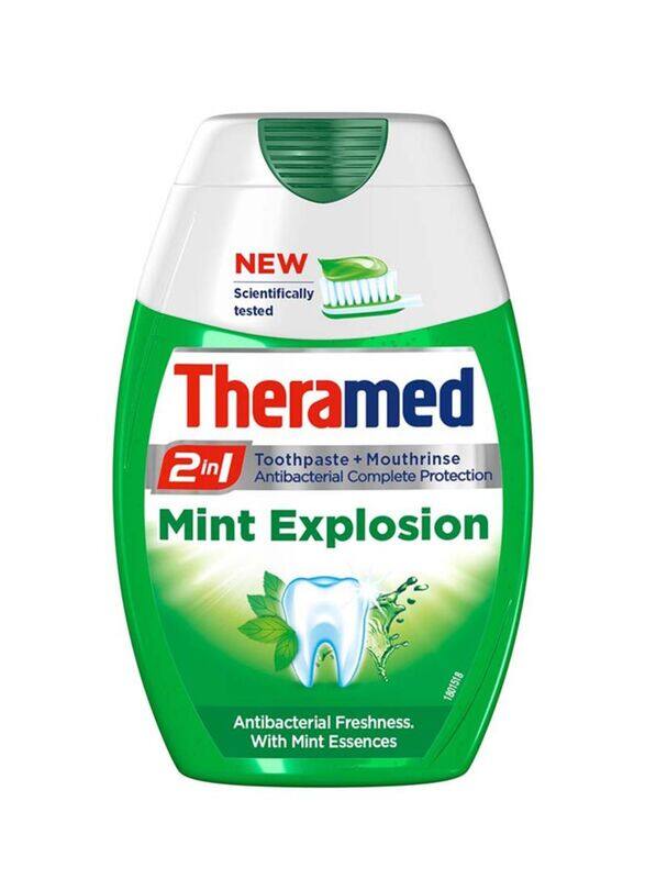 

Theramed 2-in-1 Mint Explosion Mouthrinse Toothpaste, 75ml