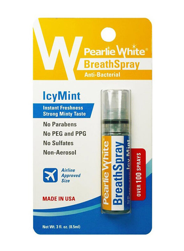 

Pearlie White Anti-Bacterial Breath Spray Multicolour, 8.5ml