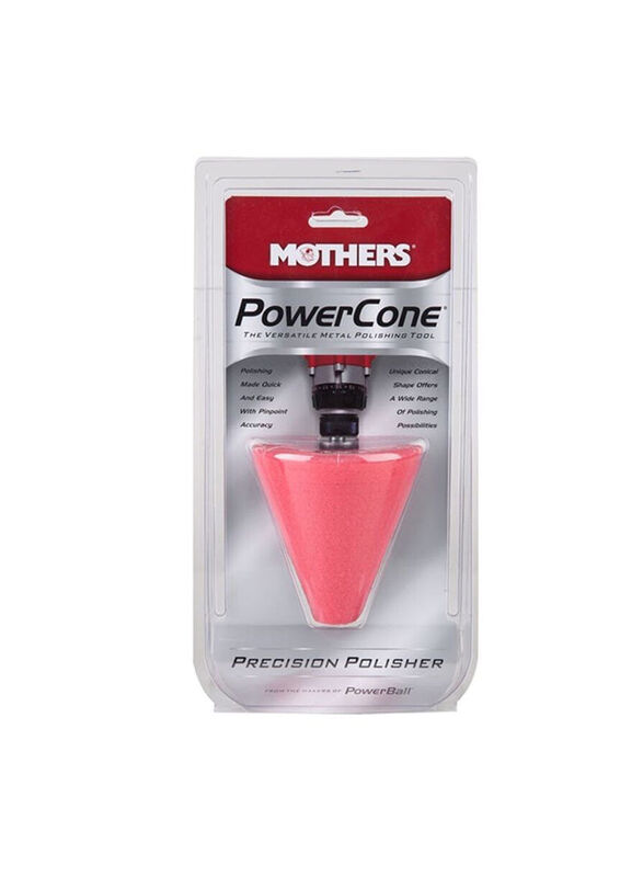 Mothers Powercone Metal Polishing Tool, Pink/Black