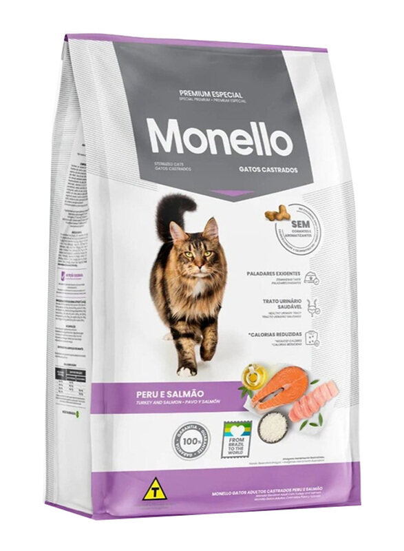 

Monello Sterilized Turkey & Salamon Flavour Adult Cat Wet Food, 1Kg